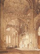 J.M.W. Turner Interior of Salisbury Cathedral,looking towards the North Transept Germany oil painting artist